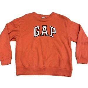 GAP Vibrant Coral Crewneck Sweatshirt